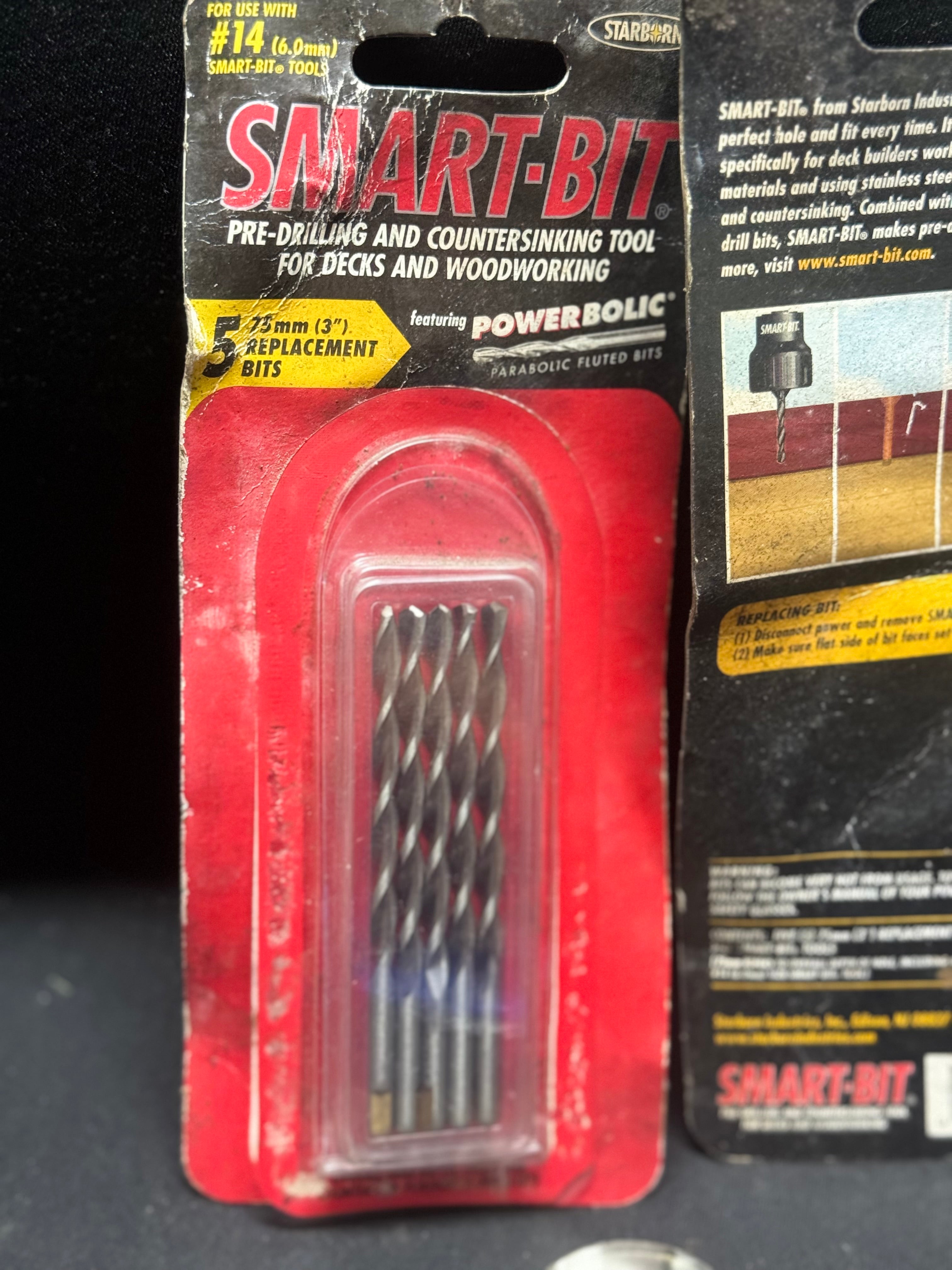 Smart-Bit - 6mm Pre-drill Bit for Decking and Woodworking 5x 75mm replacement set