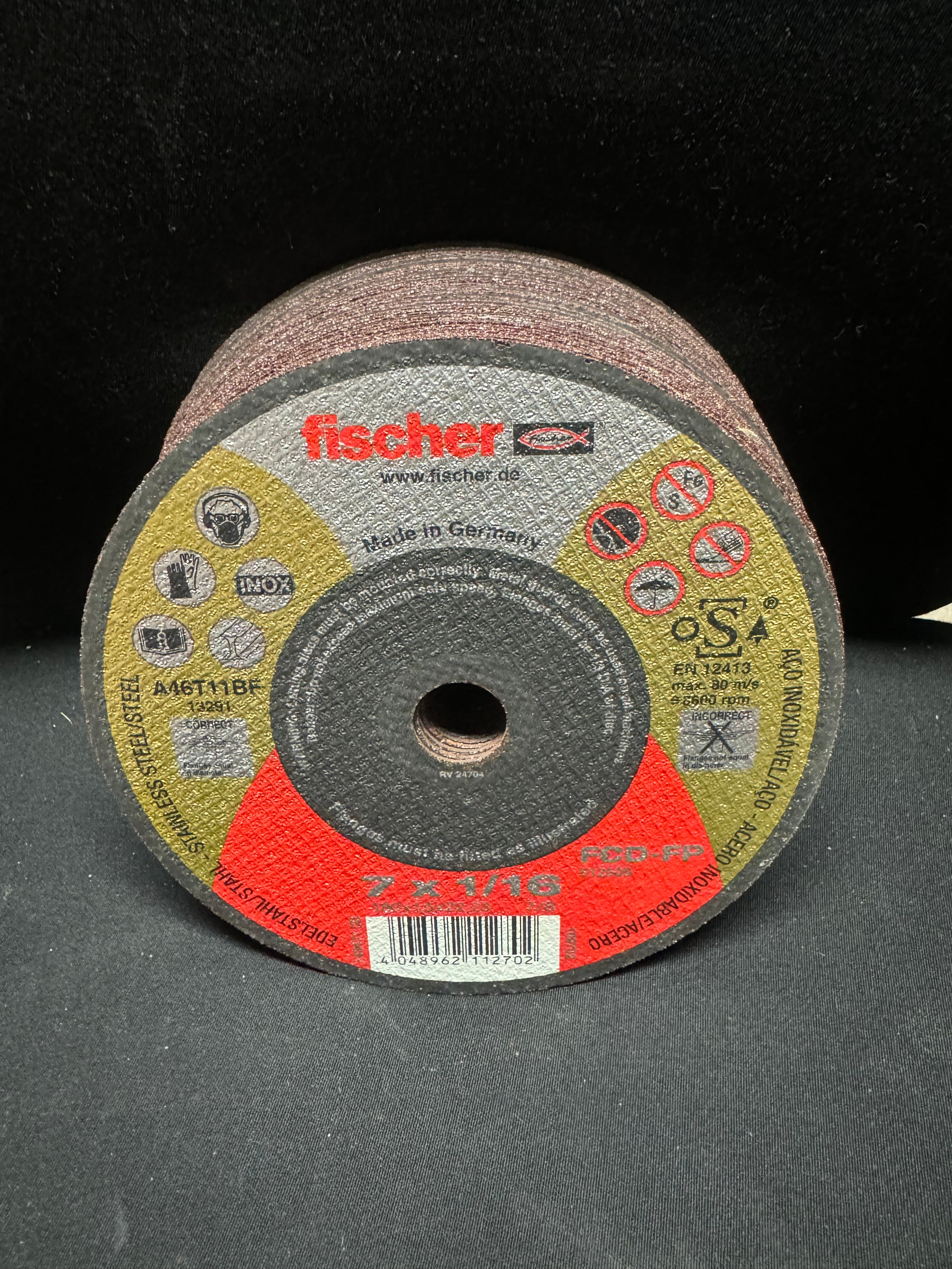 Fischer 7 x 1/16 cutting disc 180x1.5x22,23
