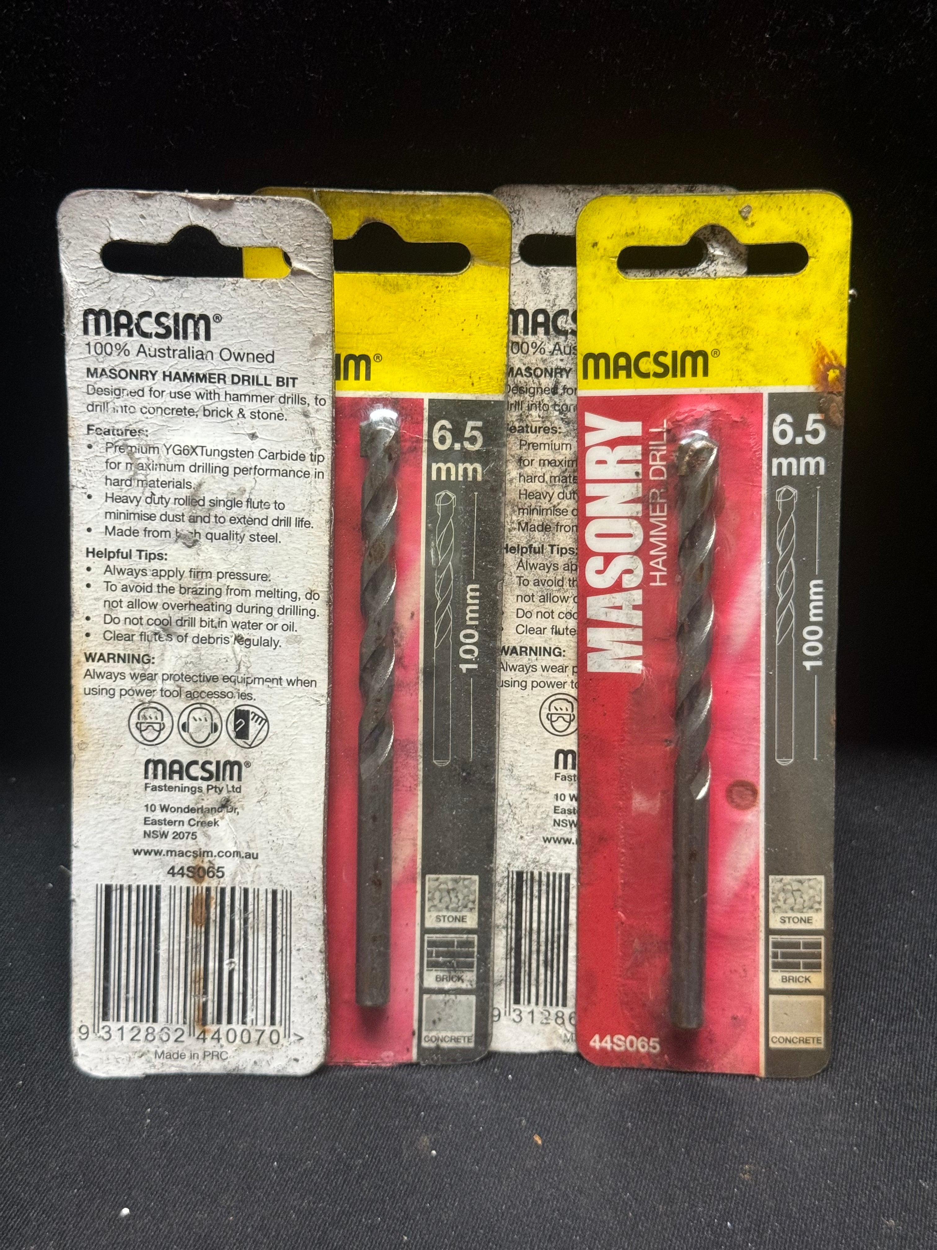 Macsim Masonry Drill Bits Tools Surplus Traders Australia   