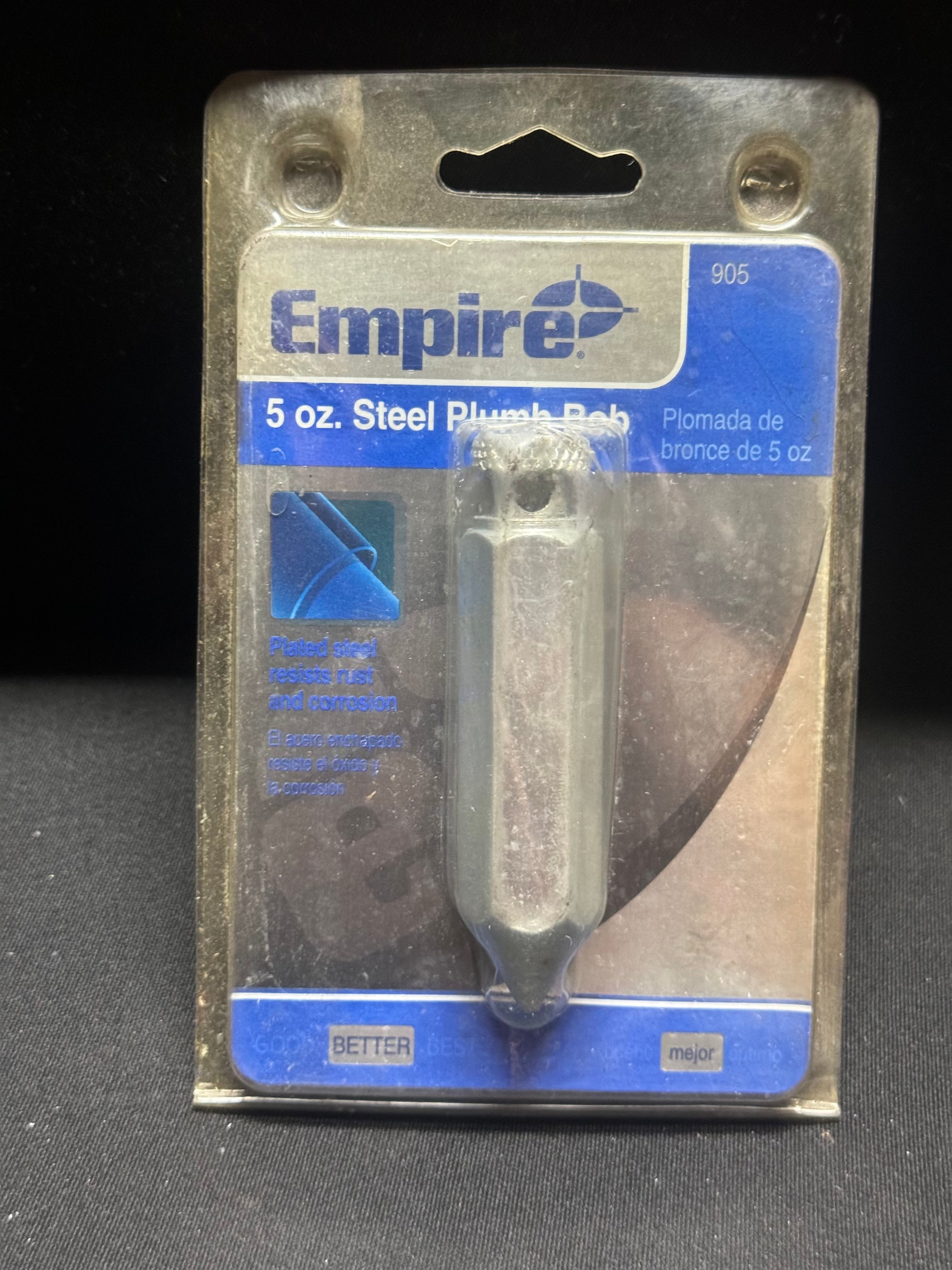 Empire 5 oz. Steel Plumb Bob Tools Surplus Traders Australia   
